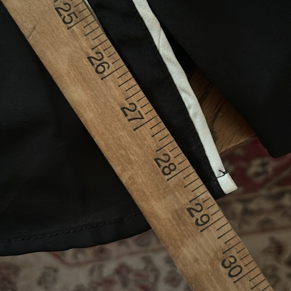 Sheer Black & White Blouse with Roll Tab Sleeves and Chest Pockets - Picture 11 of 14